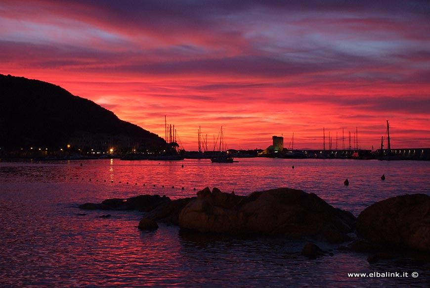 Sonnenuntergang auf der Insel Elba